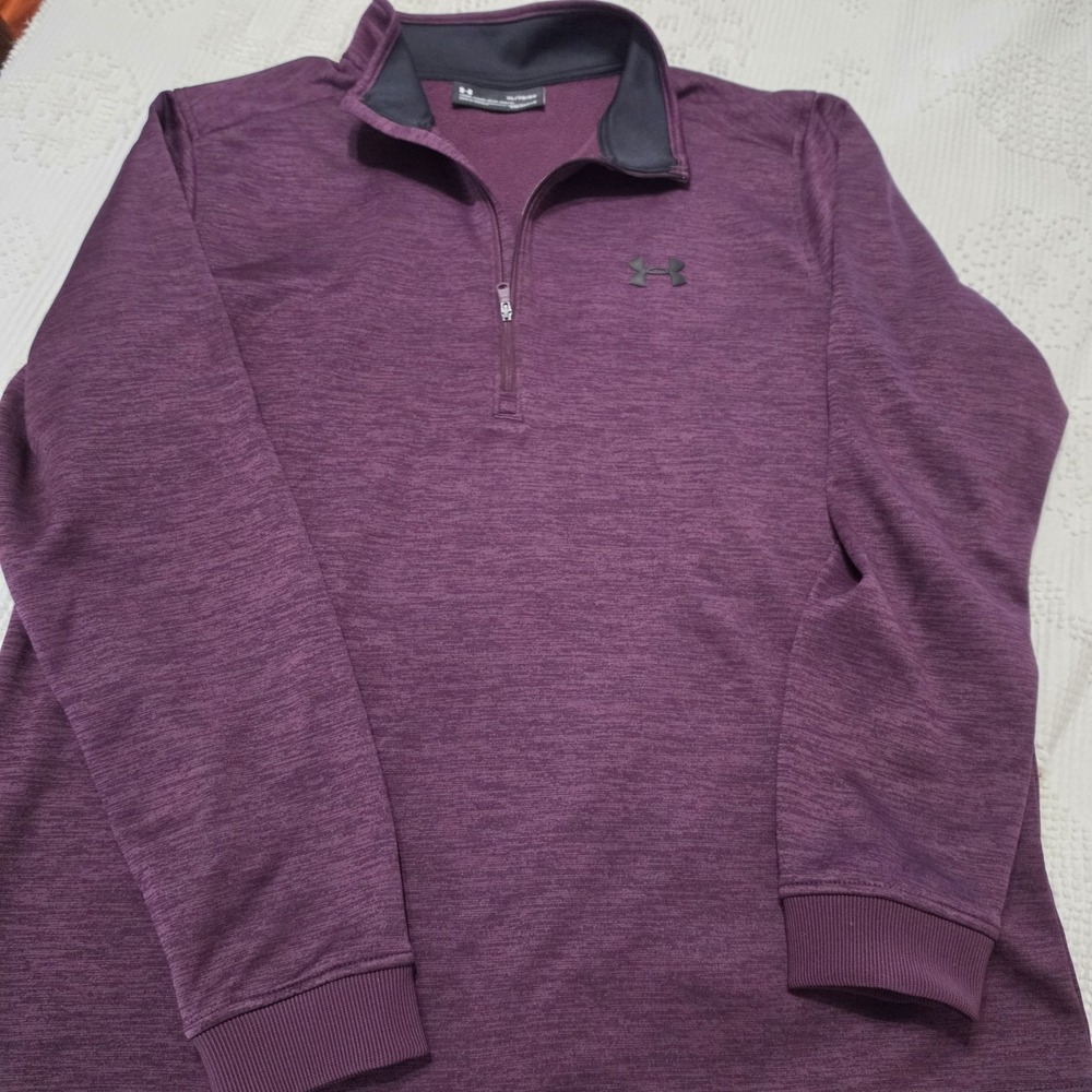 Men's Under Armour Cold Gear Quarter Zip Fleece Pullover Jacket Size XL